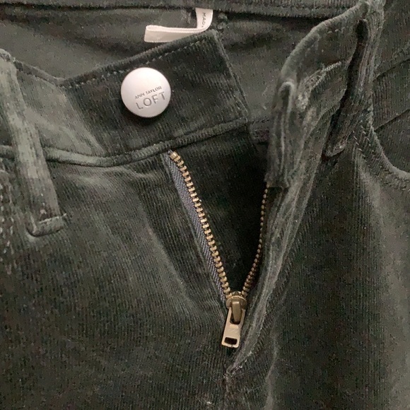 Loft | Black corduroy modern skinny pants - Picture 6 of 6